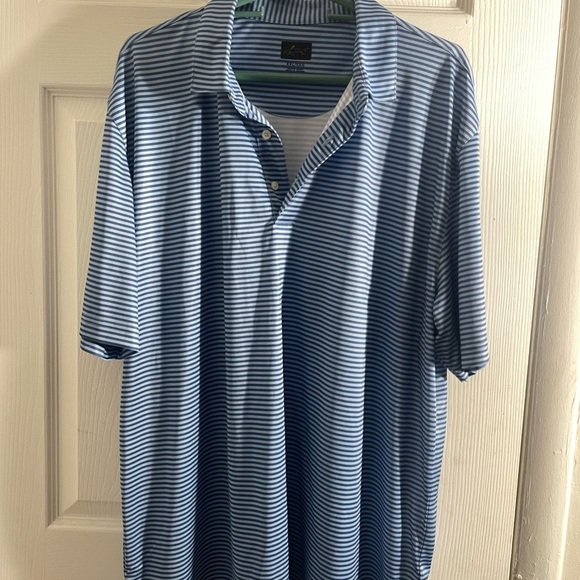 Lot of 3 Greg Norman Collection Gray and blue Polo Shirt Striped - Picture 9 of 12